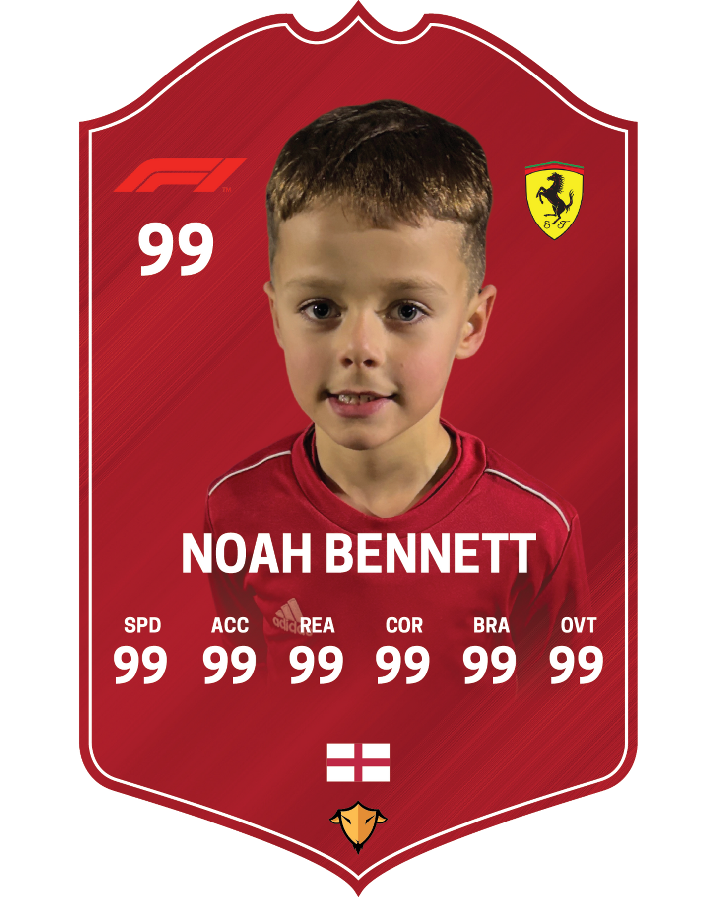 Ferrari F1 Card